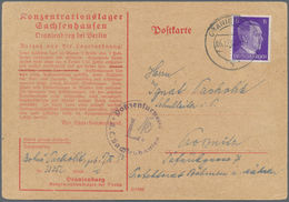 KZ-Post: KZ SACHSENHAUSEN: 1940/1941, 4 Verschiedene Vordruck-Postkarten Mit Untertypen - Covers & Documents