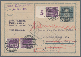 Alliierte Besetzung - Gemeinschaftsausgaben: 1947, Ganzsachenkarte H. V. Stephan 12 Pf Mit Zusatzfra - Sonstige & Ohne Zuordnung