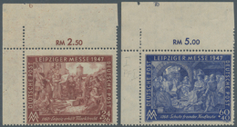 Alliierte Besetzung - Gemeinschaftsausgaben: 1947, 24 Pfg. Und 60 Pfg. Leipziger Frühjahrsmesse, Kup - Autres & Non Classés