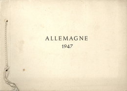 Alliierte Besetzung - Gemeinschaftsausgaben: 1947, Alliierter Kontrollrat, UPU-Jahrbuch "ALLEMAGNE 1 - Autres & Non Classés