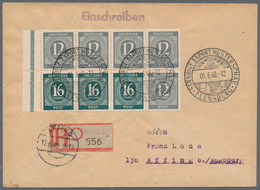 Alliierte Besetzung - Gemeinschaftsausgaben: 1948, Heftchenblatt Mit 5 Mal 12 Pf Grau Und 3 Mal 16 P - Autres & Non Classés