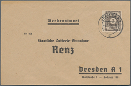 Sowjetische Zone - Ost-Sachsen: 1945, 3 Pfg. Freimarke Ziffer In Der Sehr Seltenen Type "IIbtx" Und - Autres & Non Classés
