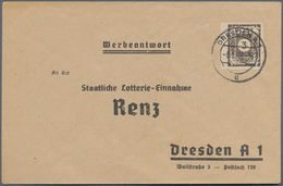 Sowjetische Zone - Ost-Sachsen: 1945, 3 Pfg. Freimarke Ziffer In Der Sehr Seltenen Type "IIbtx" Und - Sonstige & Ohne Zuordnung