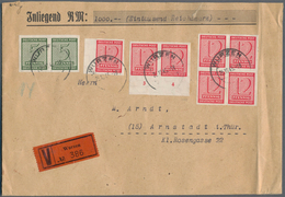 Sowjetische Zone - West-Sachsen: 1945, 12 Pfg. (7) Und 5 Pfg. (2) Ziffern Je Mit Wasserzeichen 1 Y A - Autres & Non Classés