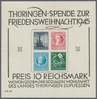 Sowjetische Zone - West-Sachsen: 1945, 6 Pfg. Leipziger Messe Ungezähnt Mit Wasserzeichen 1 X Im Waa - Andere & Zonder Classificatie