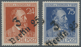 Sowjetische Zone - Bezirkshandstempel - I - Bez. 3 (Berlin): 1948, 24 Pfg. Und 75 Pfg. Stephan Mit H - Andere & Zonder Classificatie