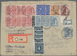 Sowjetische Zone - Bezirkshandstempel - V - Bez. 27 (Leipzig): 1948, 60 Pfg., 12 Pfg. Und 24 Pfg. Ar - Andere & Zonder Classificatie