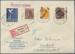 Sowjetische Zone - Bezirkshandstempel - VIII - Bez. 37 (Schwerin): 1948, Sammlerbrief Mit Arbeitersa - Sonstige & Ohne Zuordnung