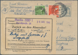 Sowjetische Zone - Besonderheiten: 1948, Ganzsachenkarte 12 Pfg. Arbeiter Mit Zusatzfrankatur 8 Pfg. - Autres & Non Classés