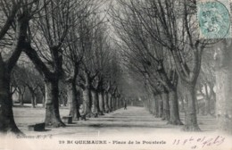 CPA   30  ROQUEMAURE---PLACE DE LA POUSTERLE---1905 - Roquemaure
