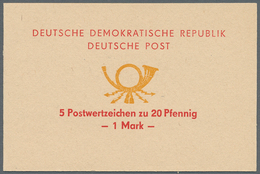 DDR - Markenheftchen: 1971, 1 M. Sondermarkenheftchen Mit 10x 10 Pfg. Bzw. 5x 20 Pfg., Beide Heftche - Postzegelboekjes