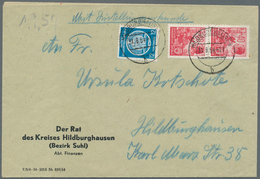 DDR - Dienstmarken A (Verwaltungspost B): 1954, Dienstpostbrief Mit 12 Pf. Zirkelbogen N. Links Und - Other & Unclassified