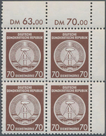 DDR - Dienstmarken A (Verwaltungspost B): 70 Pfg. Zirkelbogen Nach Rechts Mit Senkrechtem Statt Waag - Autres & Non Classés