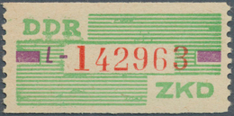 DDR - Dienstmarken B (Verwaltungspost A / Zentraler Kurierdienst): 1959, Wertstreifen Für Den ZKD, 1 - Autres & Non Classés