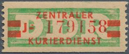 DDR - Dienstmarken B (Verwaltungspost A / Zentraler Kurierdienst): 1959, Wertstreifen Für Den ZKD, 2 - Autres & Non Classés