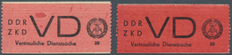 DDR - Dienstmarken D (Vertrauliche Dienstsachen): 1965, Aufkleber Für Vertrauliche Dienstsachen 20 P - Andere & Zonder Classificatie