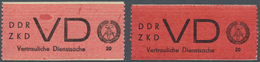 DDR - Dienstmarken D (Vertrauliche Dienstsachen): 1965, Aufkleber Für Vertrauliche Dienstsachen 20 P - Autres & Non Classés