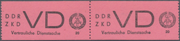 DDR - Dienstmarken D (Vertrauliche Dienstsachen): 1965, 20 Pfg. Schwarz Auf Helllilarosa Im Waagrech - Sonstige & Ohne Zuordnung