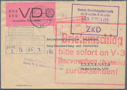 DDR - Dienstmarken D (Vertrauliche Dienstsachen): 1965, 20 Pfg. Schwarz Auf Hellilarosa Mit Stempel - Autres & Non Classés