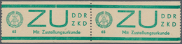 DDR - Dienstmarken E (Sendungen Mit Zustellungsurkunde): 1965, 65 Pfg. Bläulichgrün Im Waagrechtem P - Autres & Non Classés