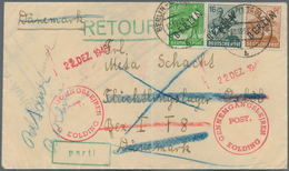 Berlin: 1948 Brief Von Berlin-Steglitz In Das Flüchtlingslager Oxböb/Dänemark, Dort Wg. Verlassen De - Lettres & Documents