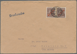 Berlin: 15 Pf. Rotaufdruck Als MeF Auf  Drucksache 4. Gewichtsstufe! Ab Berlin W30 Vom 28.5.49 Nach - Covers & Documents