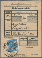 Berlin: 20 Pf. Rotaufdruck Auf Einlieferungsschein Für 2 Pakete Von Berlin SW11 Vom 25.4.49 - Lettres & Documents