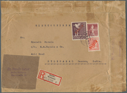 Berlin: 1949: Umschlag Ca. 22 X 16,3 Cm Als Auslandsbrief Einschreiben Im Tarif I – Als Siebente Gew - Briefe U. Dokumente