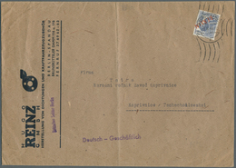 Berlin: 1949: Firmenumschlag Ca. 22,5 X 16 Cm Als Auslands-Doppelbrief Tarif I ( 50 + 30 ) Mit 80 Pf - Lettres & Documents