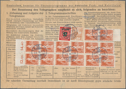 Berlin: 24 Pf. Stephan 14 St. (dabei Senkr. 10er Block Vom Oberrand) Mit 4 Pf. Bauten U. 5 Pf. Grüna - Lettres & Documents