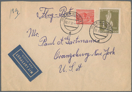 Berlin: 1 DM Stephan Mit 20 Pf. Bauten Zusammen Auf Lp-Überseebf. Ab Berlin-Neukölln Vom 8.6.51 In D - Covers & Documents