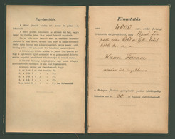 1884. Adósság Könyvecske Okmánybélyegekkel + Törlési Engedény  /  Debt Book Stamp Duty And Deletion Certificate - Covers & Documents