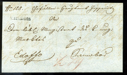 SZAMOBOR / SAMOBOR 1843. Dekoratív Levél, "v.Szamobor"tartalommal Zomborba Küldve (500p)  /  Decorative Letter Cont. To - Croatia