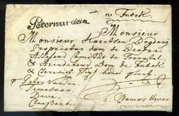 PÉTERVÁRAD 1796. (!) Szép Levél, Futakon Megírva Teljes Tartalommal Szamosújvárra Küldve. Szép Darab!  /  Nice Letter Fr - Serbie