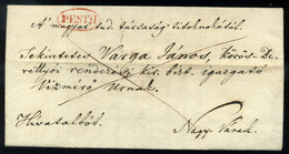 PEST 1836. Toldy Ferenc (akkor Még Schedel Ferenc) Autográf , érdekes Tartalmú Levele A Magyar Tudós Társaság Levélpapír - ...-1867 Préphilatélie