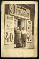 BUDAPEST 1943. XIII. Jász Utca, Borkereskedés , Fotós Képeslap  /  1943 Jász St. Wine Store Photo Vintage Pic. P.card - Ungarn