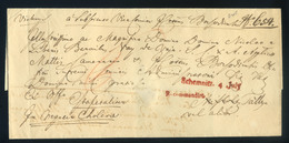 SELMECBÁNYA 1832. EX OFFO Levél, Kolera Tárgyában , Piros , Dátumos "Schemnitz" Bélyegzéssel, Továbbküldéssel Tályára.Ér - Andere & Zonder Classificatie