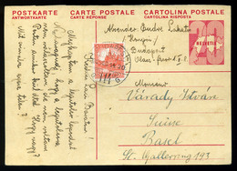 1932. Svájci Válaszos Díjjegyes Lap Budapestről Visszaküldve   /  1932 Swiss Reply Stationery Card Returned From Budapes - Postwaardestukken