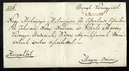 MUNKÁCS 1831. KOLERA LEVÉL! Hivatalos Fertőtlenített, Kolera Lyukasztásos Levél, Tartalommal, CHOLERA LETTER R! - Ukraine