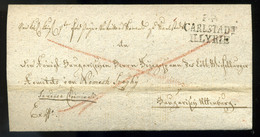 1818. "P.P CARLSTADT ILLYRIE" Ritka Bélyegzésű Ex Offo Levél, Tartalommal Magyaróvárra Küldve (G:800p)  /  Rare Pmk Offi - Kroatië