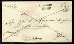 KISCZELL 1848.07. Hivatalos Ajánlott "retourrecepisse" Levél Budára Küldve  /  Official Reg. Letter To Buda - ...-1867 Prephilately