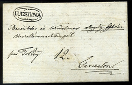 LUCSIVNA 1842. Portós Levél , érdekes Tartalommal Tarcalra Küldve, Várady-Szakmáry Donát  /  1842 Unpaid Letter Interest - Sonstige & Ohne Zuordnung