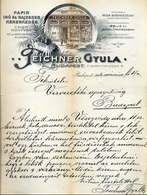 BUDAPEST 1905. Teichner Gyula, Papír Írószerkereskedés, Fejléces Céges Levél  /  Paper Store Letterhead Corp. Letter - Zonder Classificatie