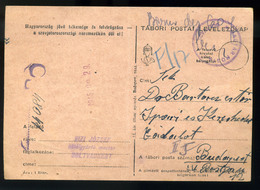 SOLTVADKERT 1945. Levlap Kp Bérmentesítéssel, Kisegítő Bélyegzéssel  /  P.card Cash Frank. Escort Pmk - Covers & Documents