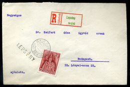 LEPSÉNY 1940. Ajánlott Levél M.kir.Posta 384  Bélyegzéssel  /  Reg Letter Hun. Roy. Post 384 Pmk - Covers & Documents