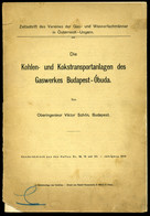 ÓBUDA Gázgyár, Német Nyelvű Kiadvány Gazdag Fotó Anyaggal, Budapest 1914.   /  Gas Plant German Issue Lots Of Photos - Zonder Classificatie