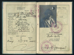 KASSA 1926 Csehszlovákia, Fényképes útlevél (2 Oldalon Konzuli Illetékbélyegek)  /  Czechoslovakia Photo Passport (consu - Ohne Zuordnung