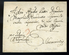 NAGYSZOMBAT 1759. Levél 3kr Portóval  'v.TYRNAU' Selmecbányára Küldve. Ritka, Korai Darab!   /  1759 Letter 3kr Postage - Andere & Zonder Classificatie