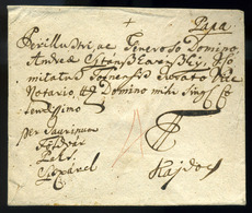 PÁPA 1782. Szép, Korai Portós Levél , Kézírásos Helymegjelöléssel , útvonallal Kajdacsra Küldve  /  1782 Nice Early Unpa - ...-1867 Prephilately