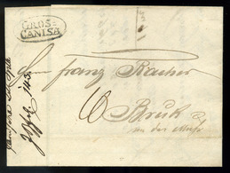 NAGYKANIZSA 1839. Dekoratív Számla Levél, Bruck-ba Küldve, érk. Bélyegzéssel. Jacob Berlin  /  Decorative Bill Letter Ar - ...-1867 Prephilately